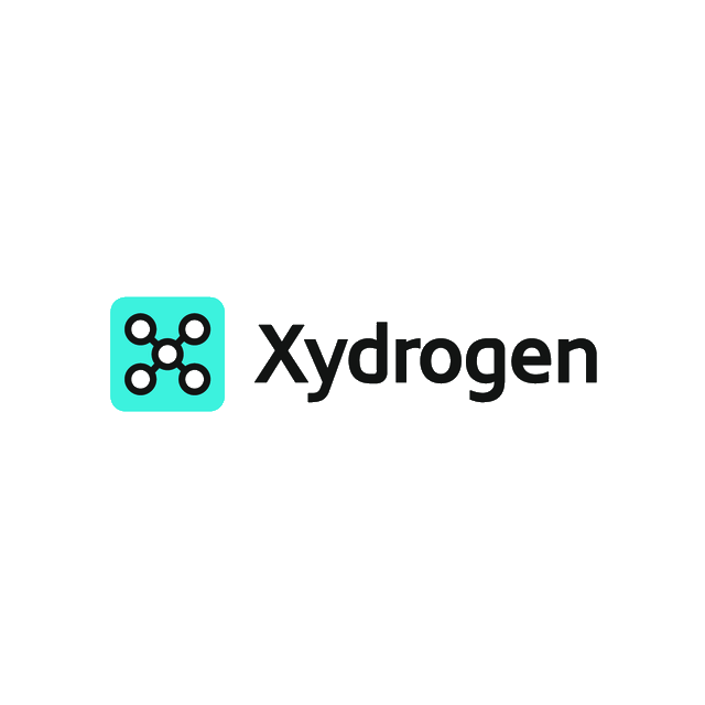 Xydrogen.com logo, a brandable .com business name for sale