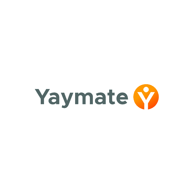 Yaymate.com logo, a brandable .com business name for sale