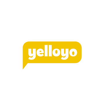 Yelloyo.com logo, a brandable .com business name for sale