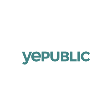 Yepublic.com logo, a brandable .com business name for sale