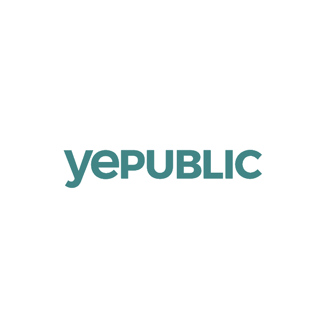 Yepublic.com logo, a brandable .com business name for sale