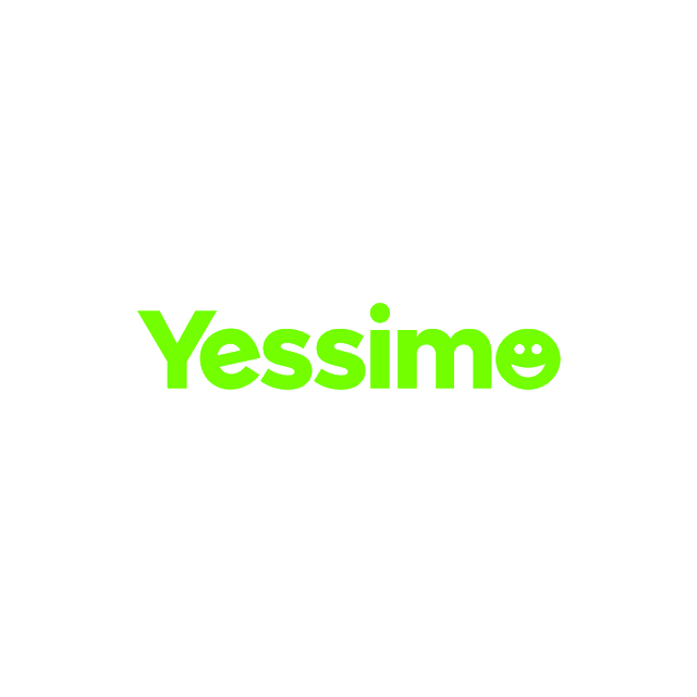 Yessimo.com logo, a brandable .com business name for sale