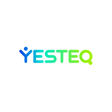 Yesteq.com logo, a brandable .com business name for sale