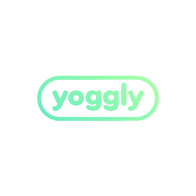 Yoggly.com logo, a brandable .com business name for sale