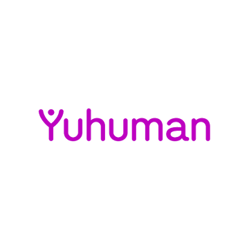 Yuhuman.com logo, a brandable .com business name for sale