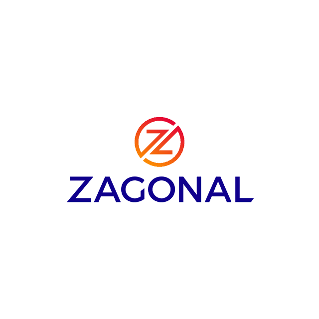 Zagonal.com logo, a brandable .com business name for sale