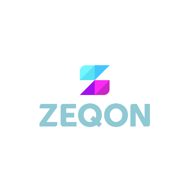Zeqon.com logo, a brandable .com business name for sale