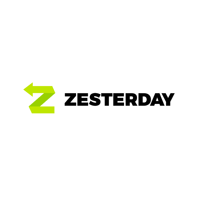 Zesterday.com logo, a brandable .com business name for sale