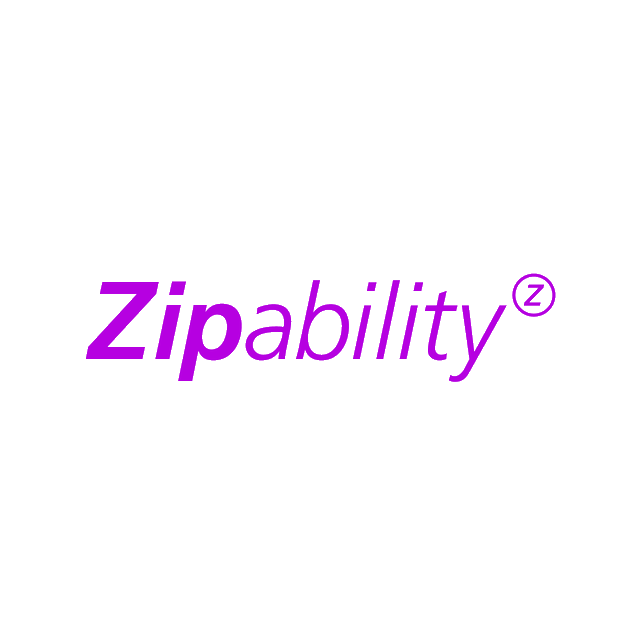 Zipability.com logo, a brandable .com business name for sale