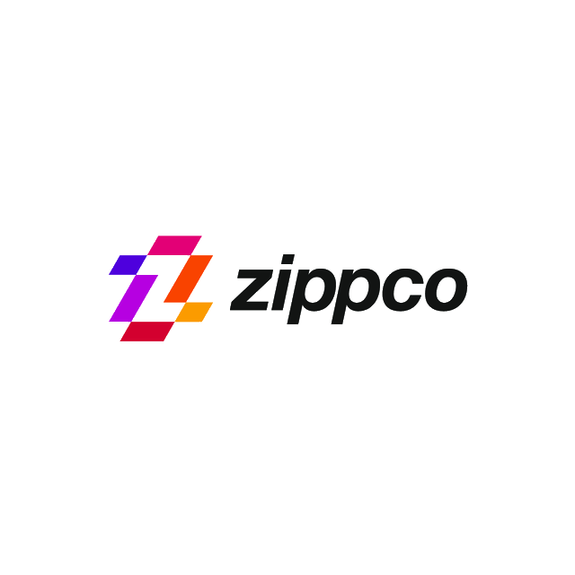 Zippco.com logo, a brandable .com business name for sale
