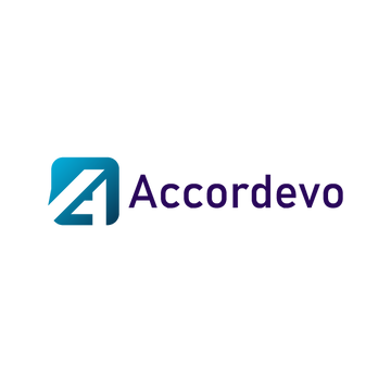 accordevo.com logo, a brandable .com business name for sale