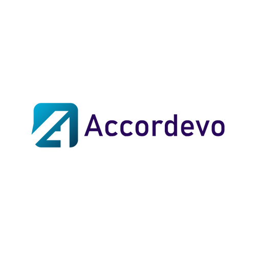 accordevo.com logo, a brandable .com business name for sale