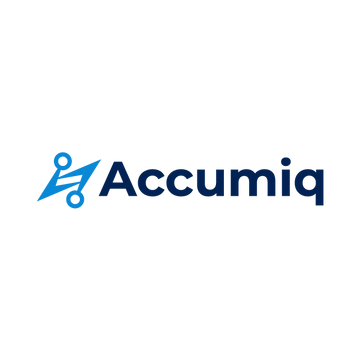 accumiq.com logo, a brandable .com business name for sale
