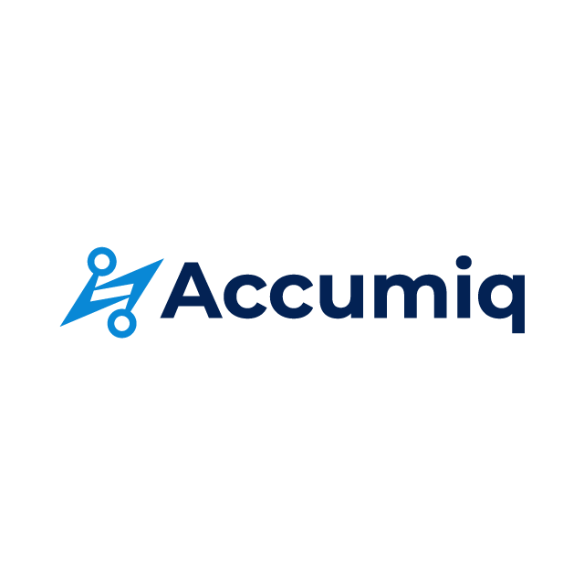 accumiq.com logo, a brandable .com business name for sale