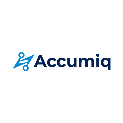 accumiq.com logo, a brandable .com business name for sale