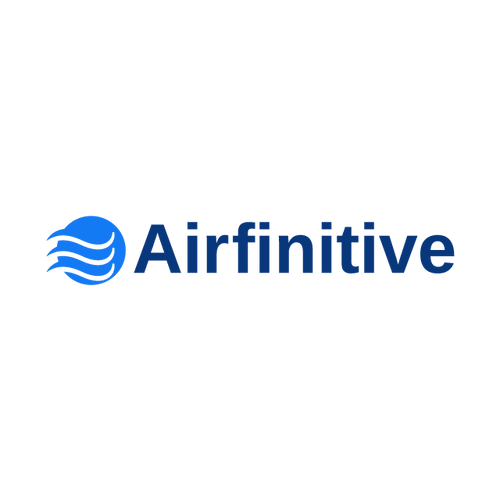 Airfinitive.com logo, a brandable .com business name for sale