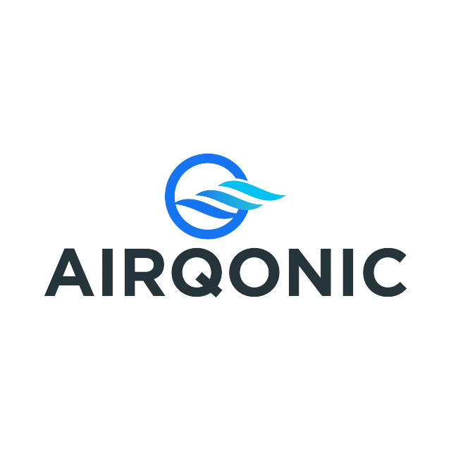 Airqonic.com logo, a brandable .com business name for sale