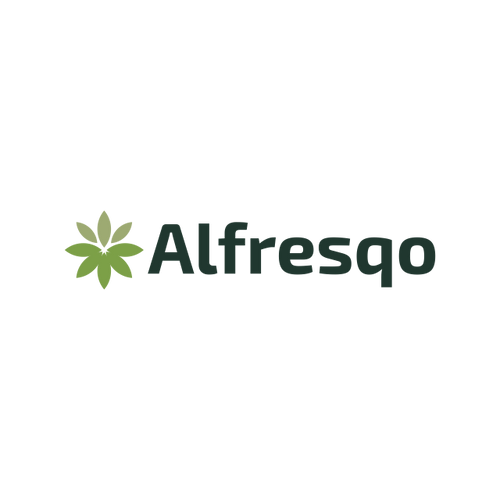 alfresqo.com logo, a brandable .com business name for sale
