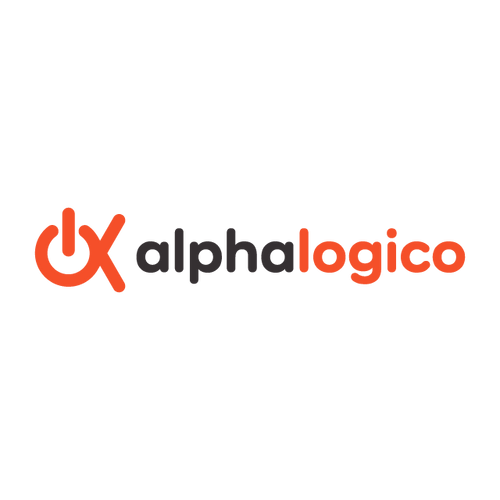 AlphaLogico.com logo, a brandable .com business name for sale