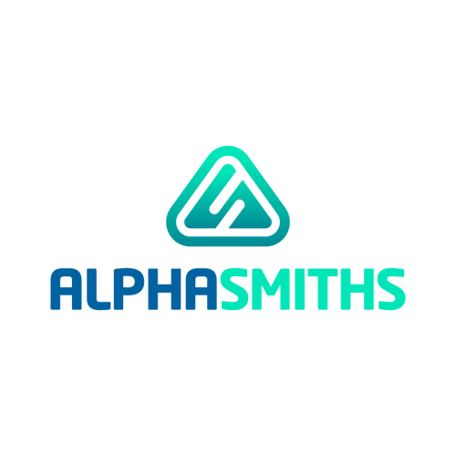 AlphaSmiths.com logo, a brandable .com business name for sale
