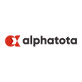 Alphatota.com logo, a brandable .com business name for sale