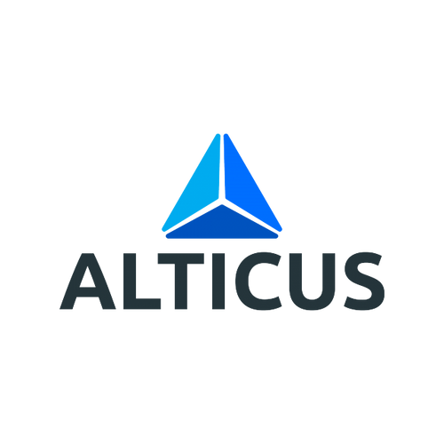 Alticus.com logo, a brandable .com business name for sale