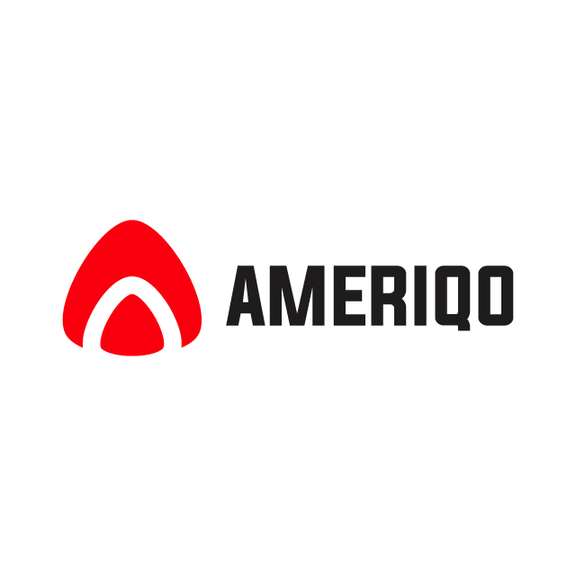 Ameriqo.com logo, a brandable .com business name for sale