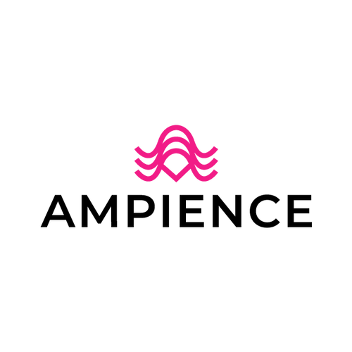 ampience.com logo, a brandable .com business name for sale