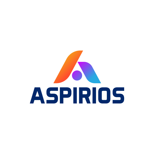Aspirios.com logo, a brandable .com business name for sale