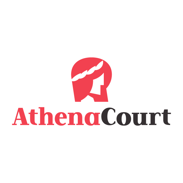 AthenaCourt.com logo, a brandable .com business name for sale