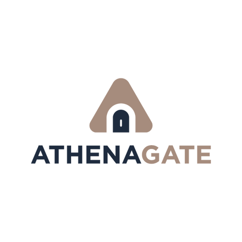 AthenaGate.com logo, a brandable .com business name for sale