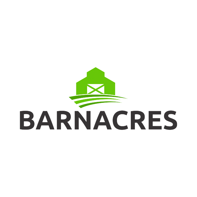 BarnAcres.com logo, a brandable .com business name for sale