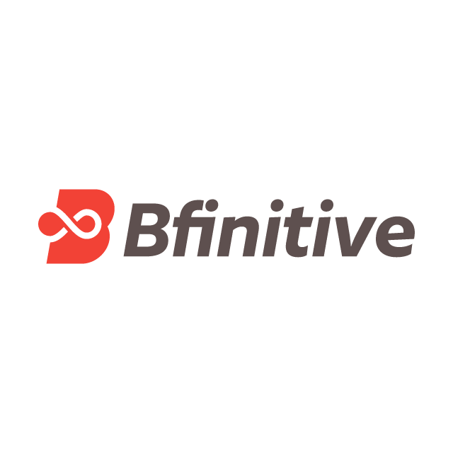 bfinitive.com logo, a brandable .com business name for sale