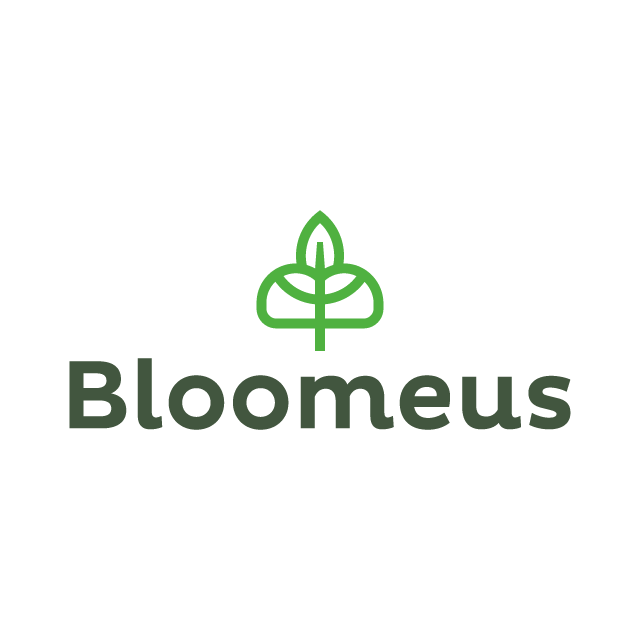 bloomeus.com logo, a brandable .com business name for sale