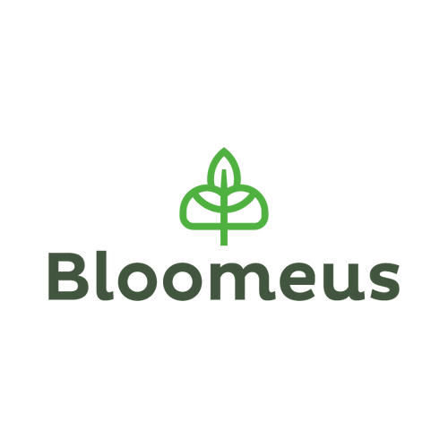 bloomeus.com logo, a brandable .com business name for sale