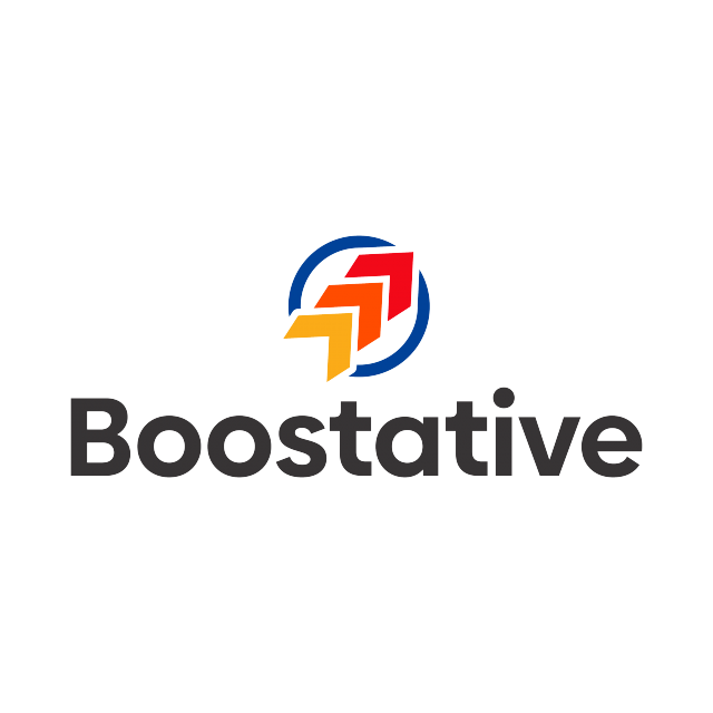 boostative.com logo, a brandable .com business name for sale
