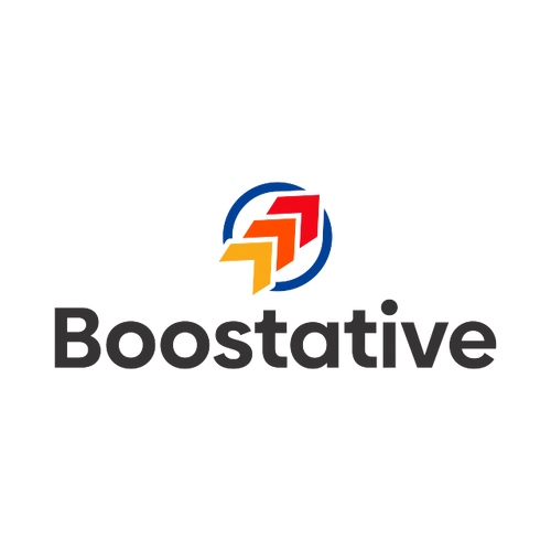 boostative.com logo, a brandable .com business name for sale