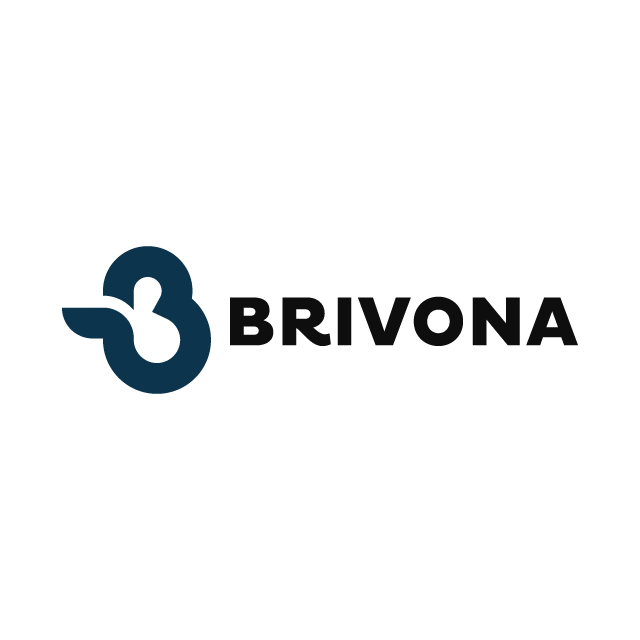 Brivona.com logo, a brandable .com business name for sale