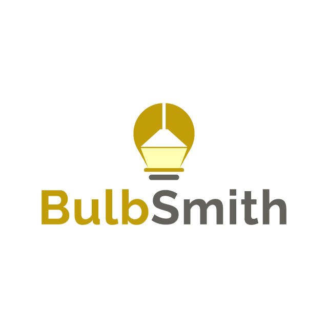 BulbSmith.com logo, a brandable .com business name for sale