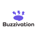 Buzzivation.com logo, a brandable .com business name for sale