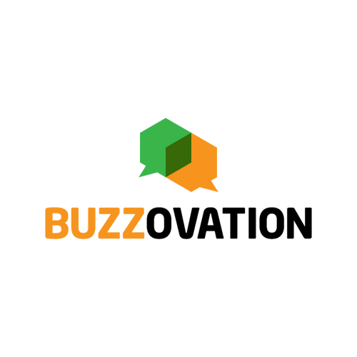 BuzzOvation.com logo, a brandable .com business name for sale