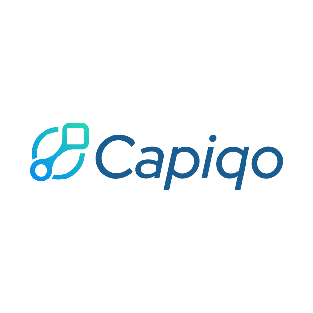 capiqo.com logo, a brandable .com business name for sale