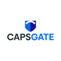 CapsGate.com logo, a brandable .com business name for sale