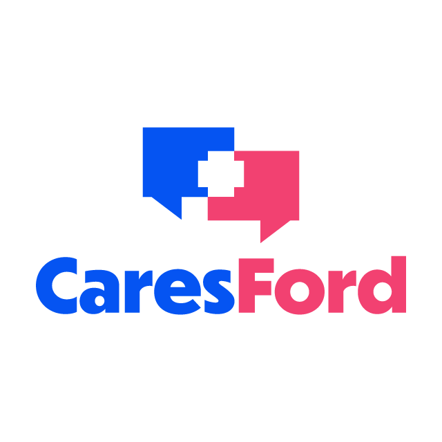CaresFord.com logo, a brandable .com business name for sale