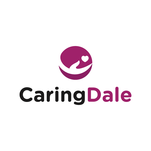 CaringDale.com logo, a brandable .com business name for sale
