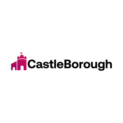CastleBorough.com logo, a brandable .com business name for sale