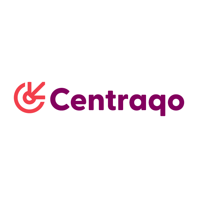 Centraqo.com logo, a brandable .com business name for sale