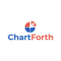 Chartforth.com logo, a brandable .com business name for sale
