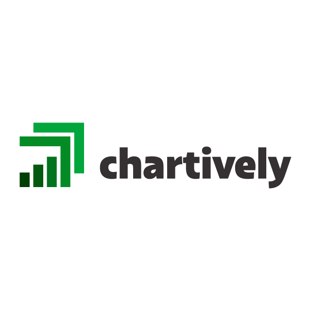 Chartively.com logo, a brandable .com business name for sale