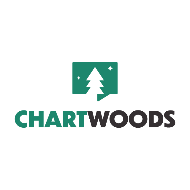 ChartWoods.com logo, a brandable .com business name for sale
